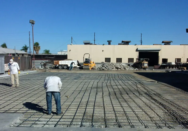 Driveway at Steel Fabrication Plant, Orange County, CA