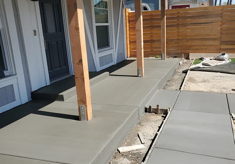 Concrete Entry Steps and Walkway in Newport Beach, CA