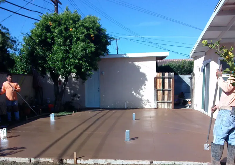 New Concrete Patio in Costa Mesa, CA