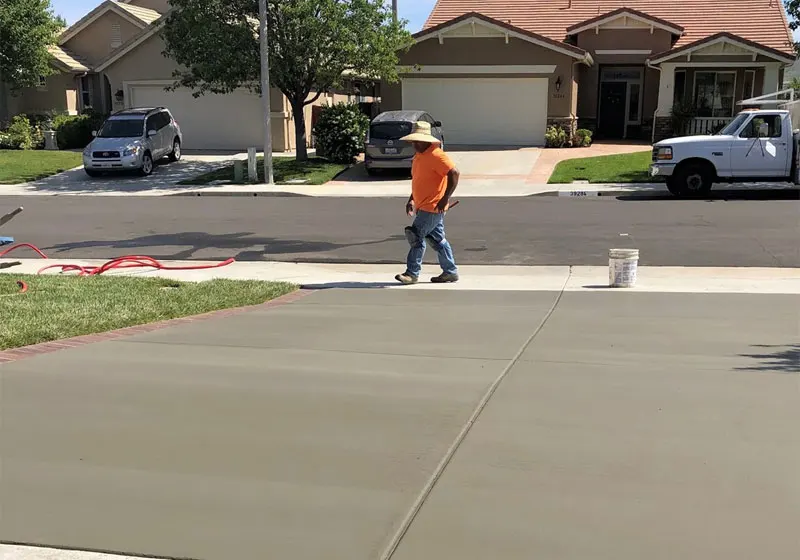 New Concrete Driveway in Fullerton, CA